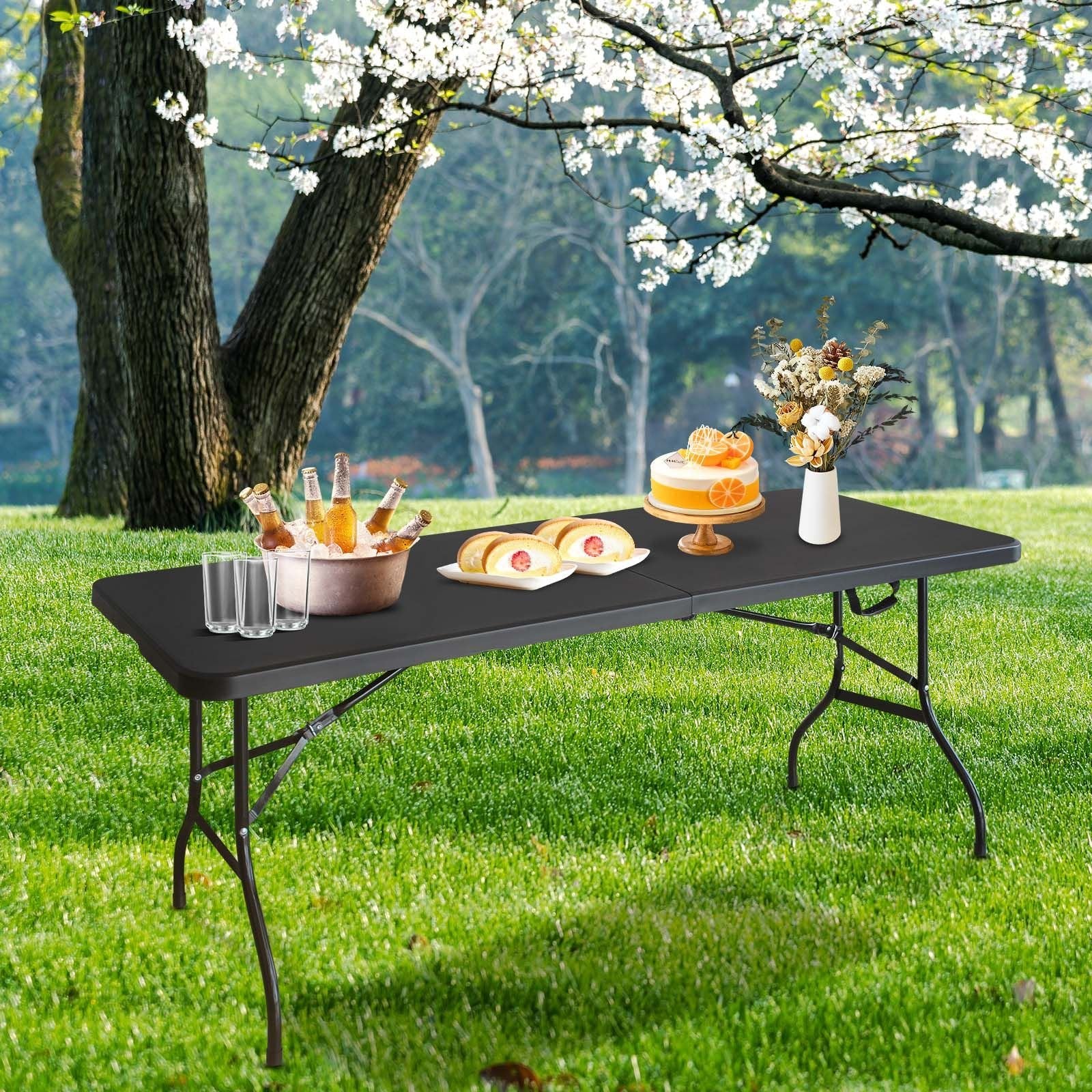 Portable Folding Table High Load-Bearing Plastic Camping Table