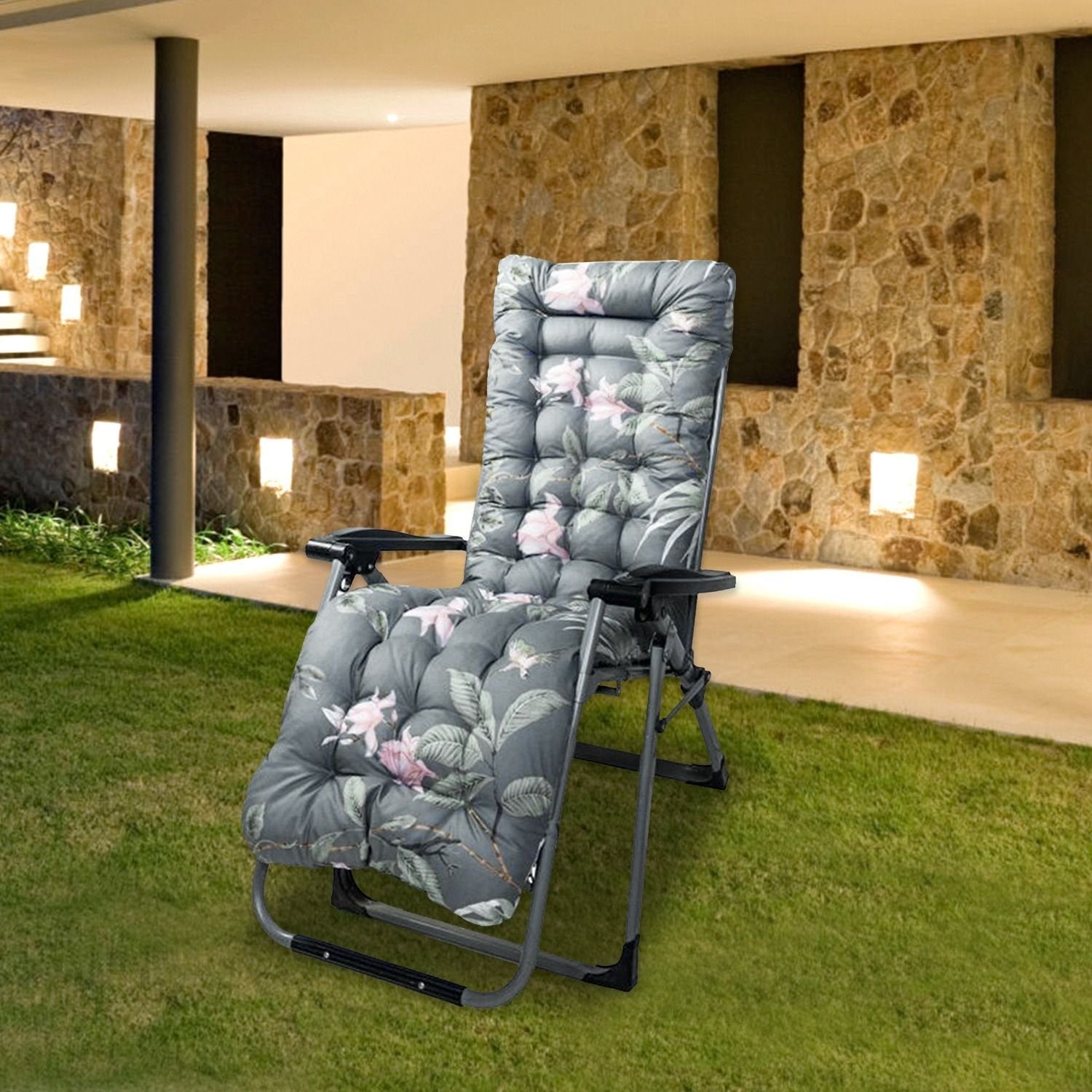 71" x 22" Plus Chaise Lounger Cushion - Outdoor Patio Recliner Pad