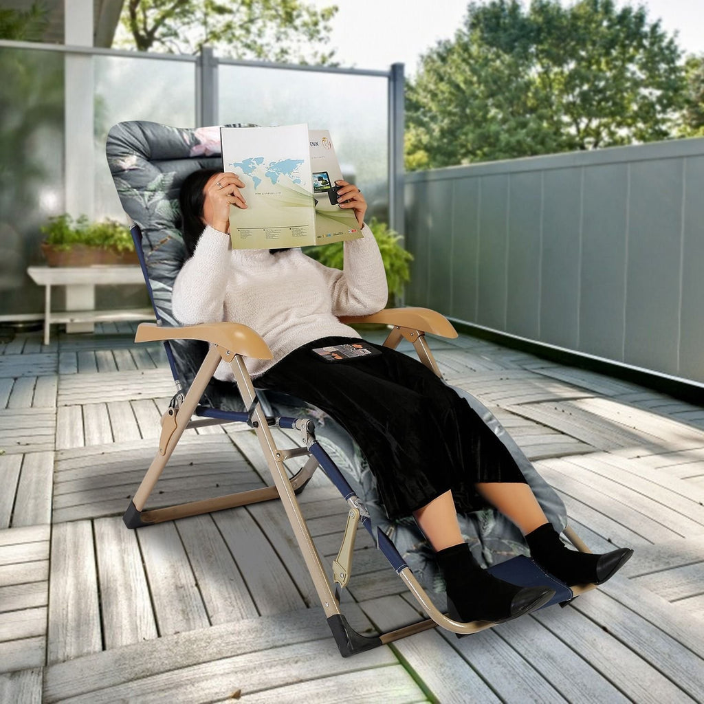 71" x 22" Plus Chaise Lounger Cushion - Outdoor Patio Recliner Pad