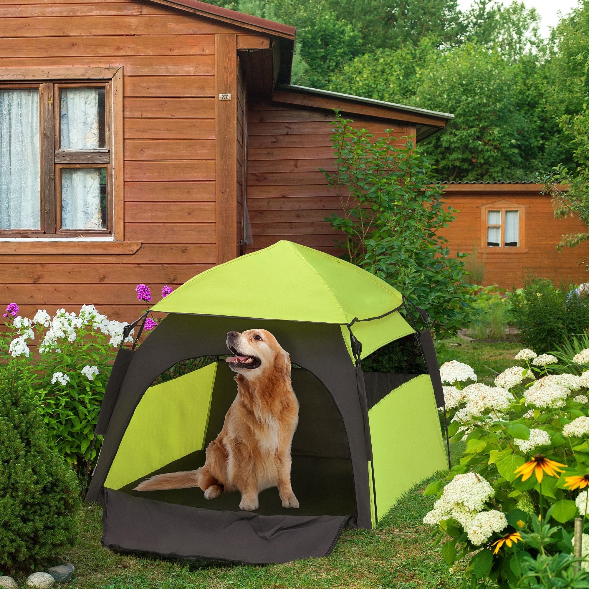PawHut Extra Large Portable Dog Camping Tent