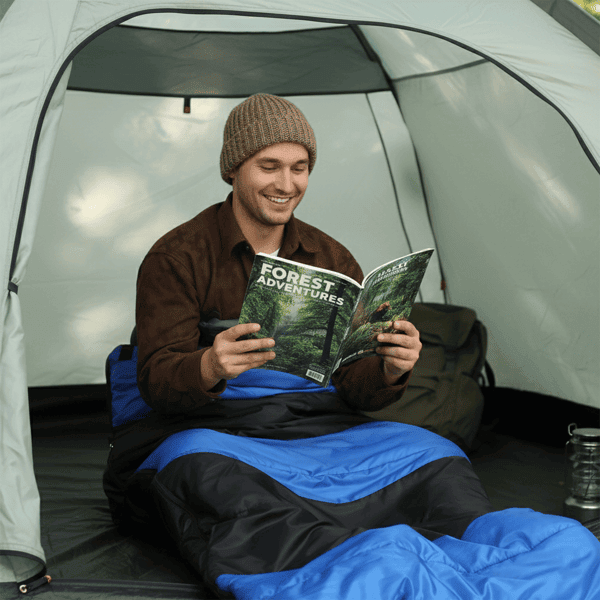 Lightweight Backpacking Sleeping Bag - Compact Waterproof for All Seasons