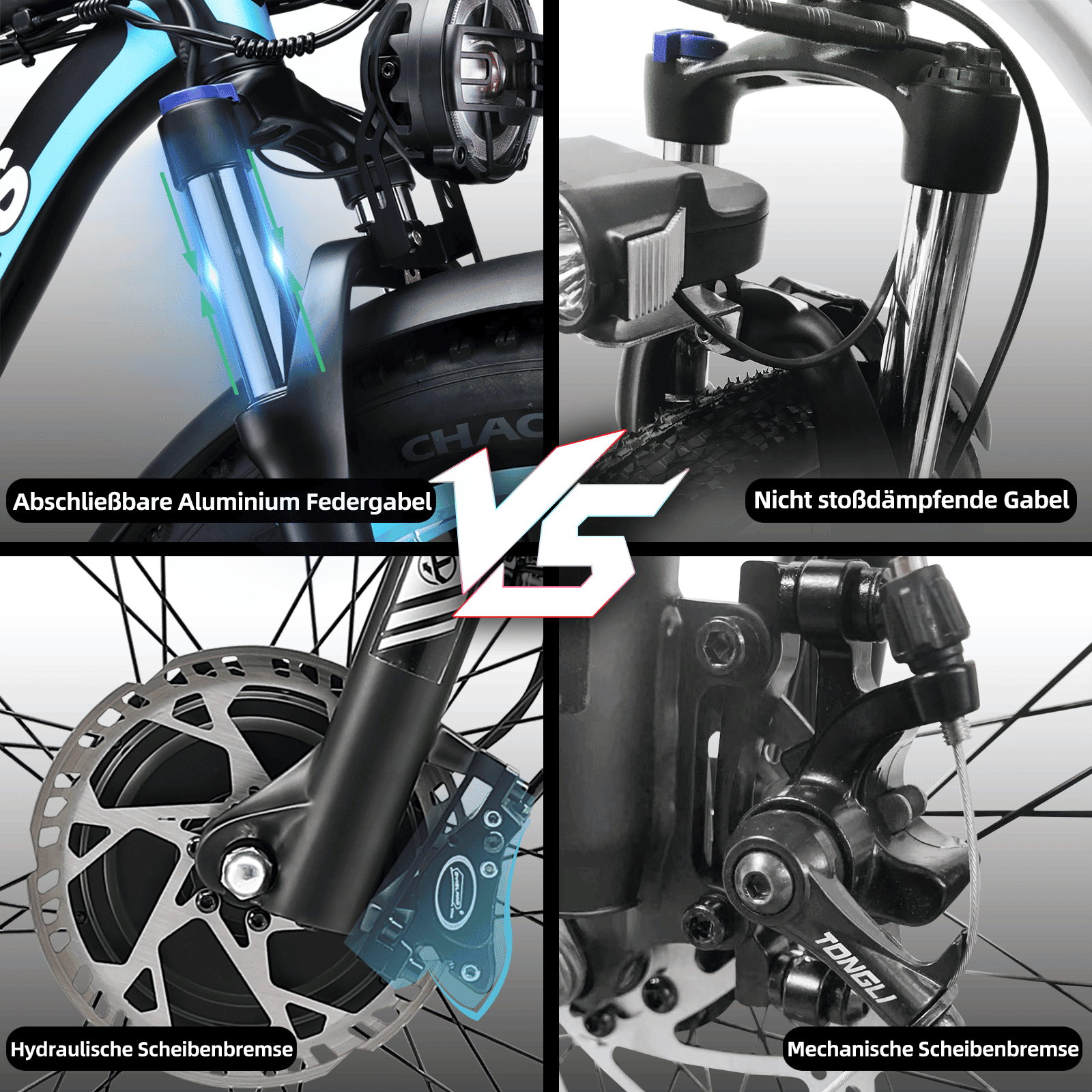 KETELES Electric Bike – 48V 23AH Dual 1000W Motors, 26"x4.0 MTB