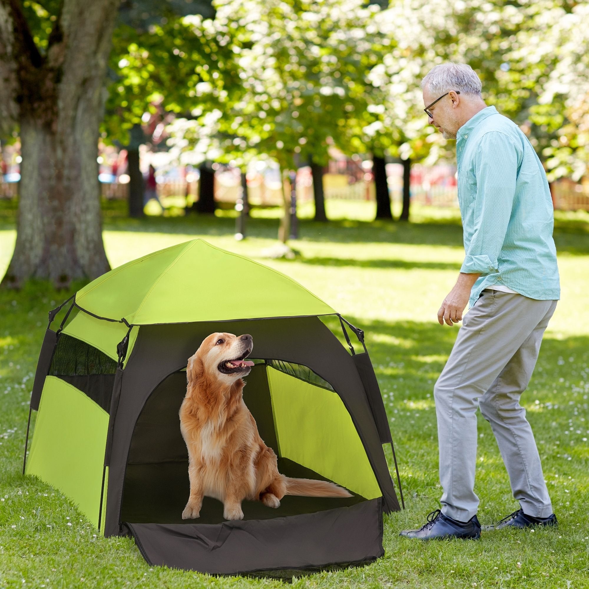 PawHut Extra Large Portable Dog Camping Tent