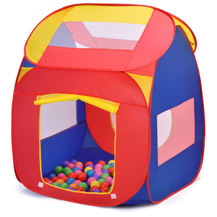Portable Kids’ Playhouse Tent with 100 Colorful Balls – Fun Indoor Toy