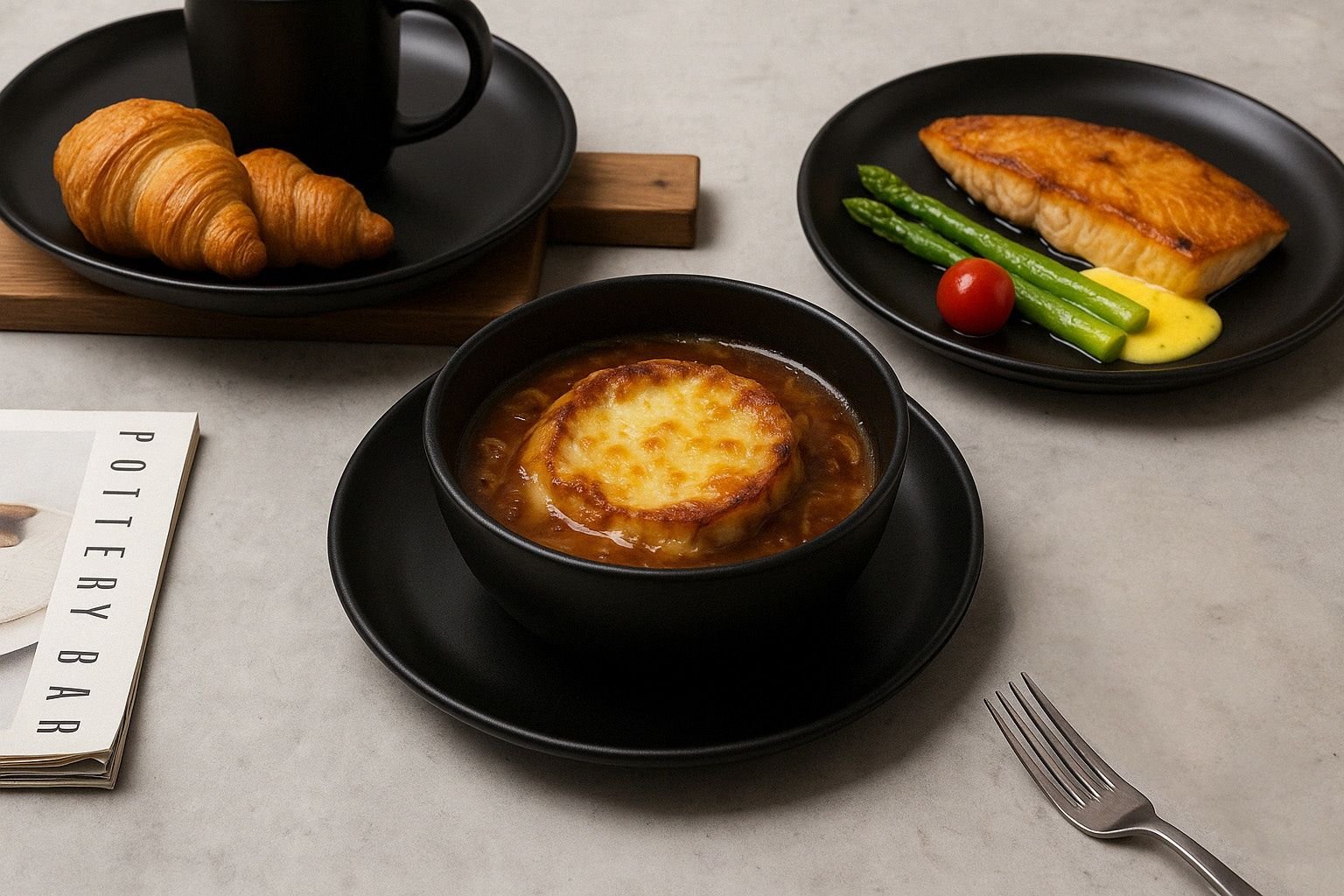 12-Piece Stoneware Dinnerware Set – Microwave & Dishwasher Safe, Non-Toxic, Stackable