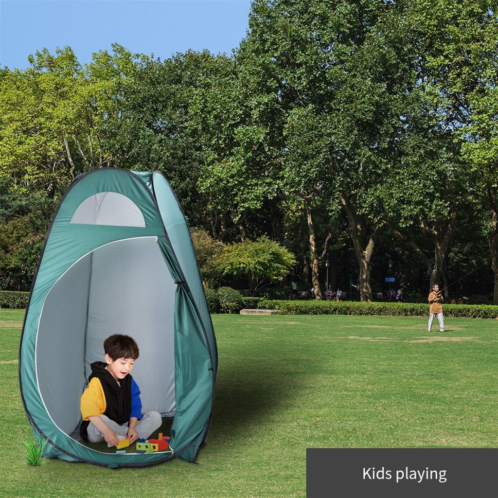 Pop-Up Privacy Shower Tent – Quick Setup, Waterproof Zipper, Portable Changing Room with Liner & Sturdy Frame for Camping & Travel