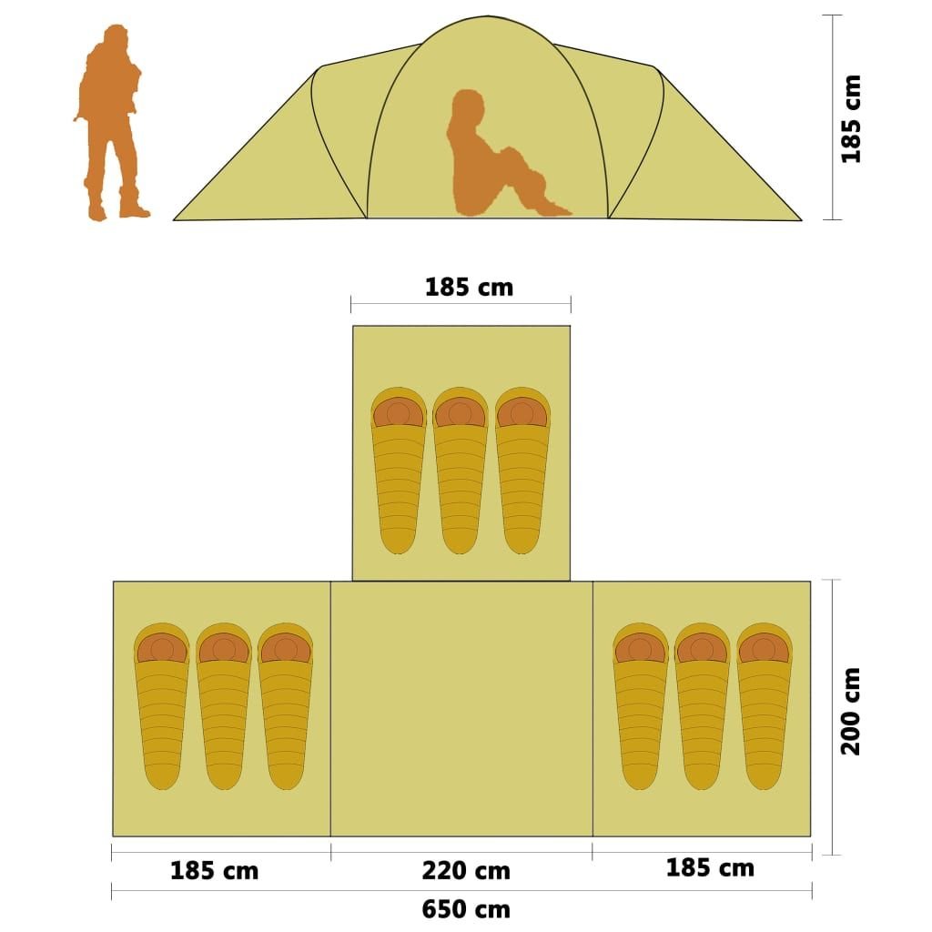 9-Person Camping Tent