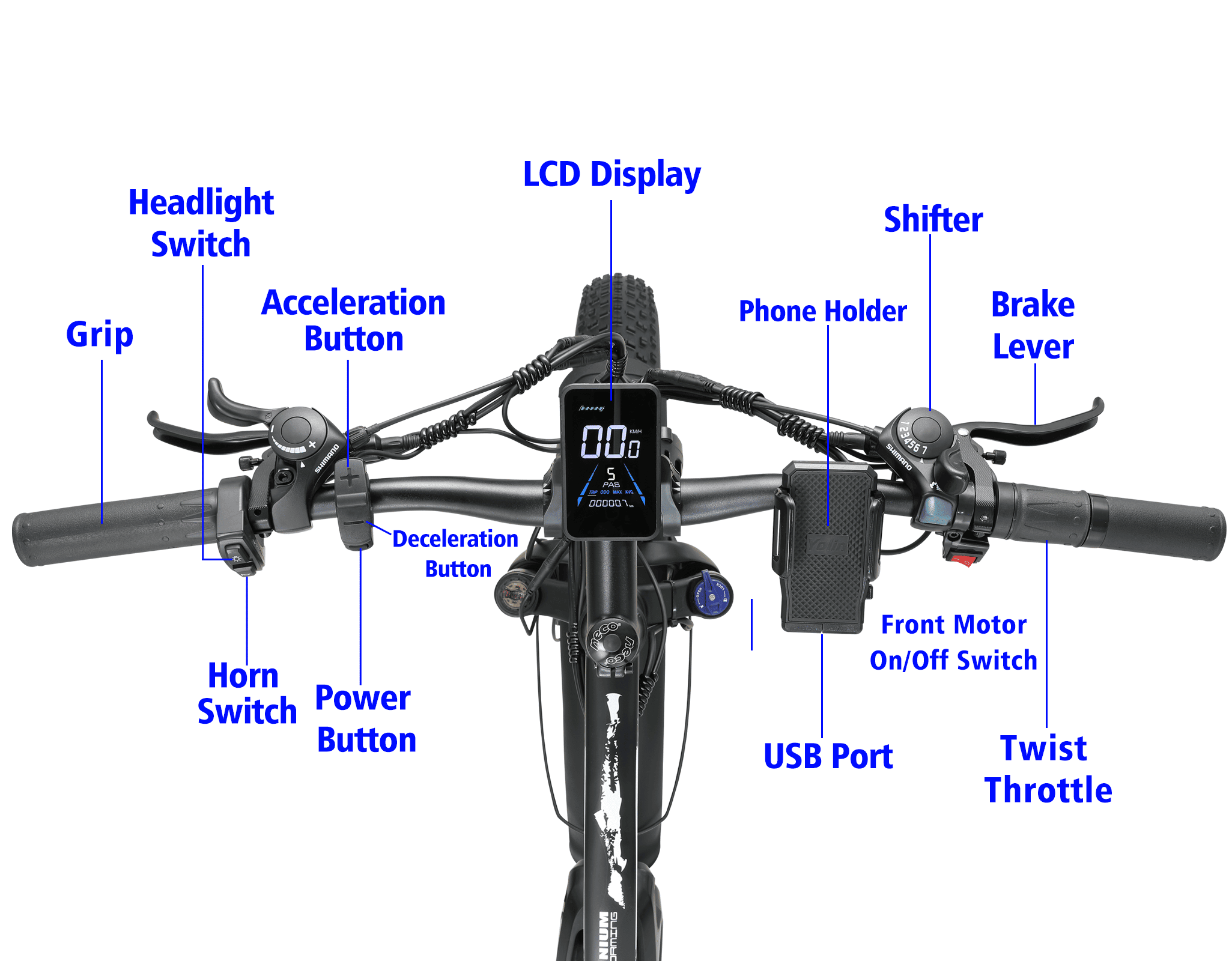 KETELES Electric Bike – 48V 23AH Dual 1000W Motors, 26"x4.0 MTB