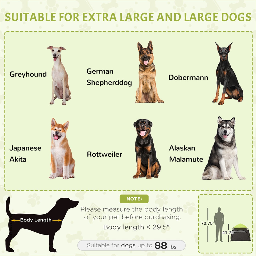 PawHut Extra Large Portable Dog Camping Tent