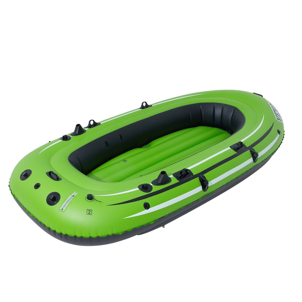 VEVOR Inflatable Fishing Boat – PVC Raft with Aluminum Oars, Pump, Rod Holders & 45.6" Aluminum Oars
