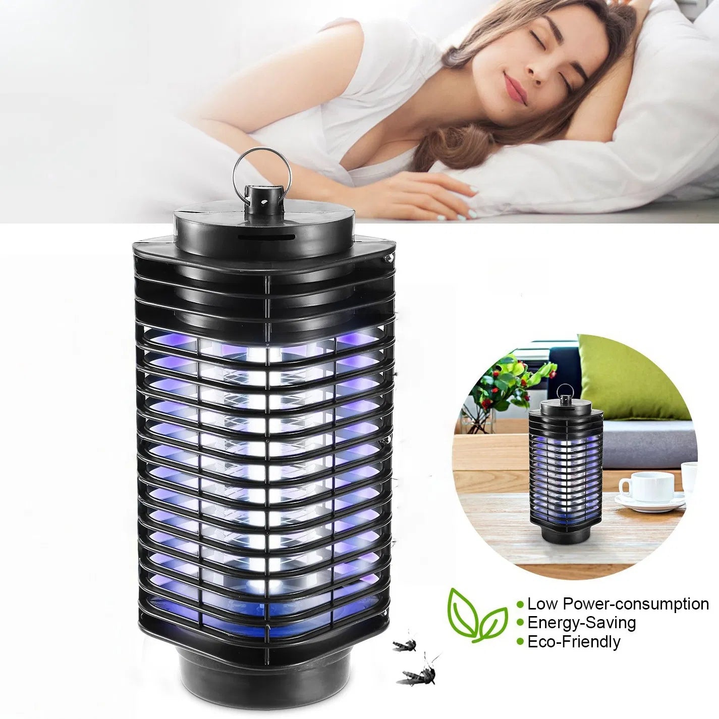 3–5W Indoor UV Bug Zapper with 215 Sq. Ft. Coverage