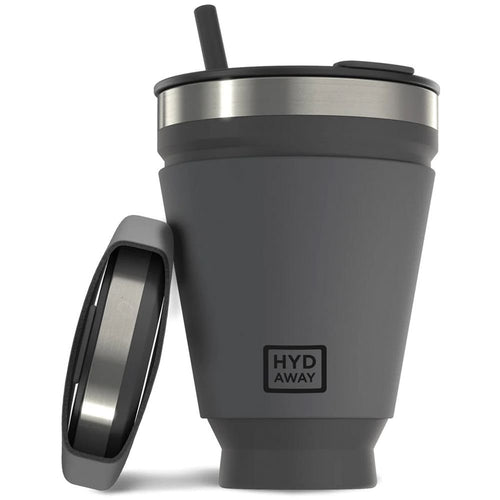 16 Oz Collapsible Tumbler with Lid & Straw