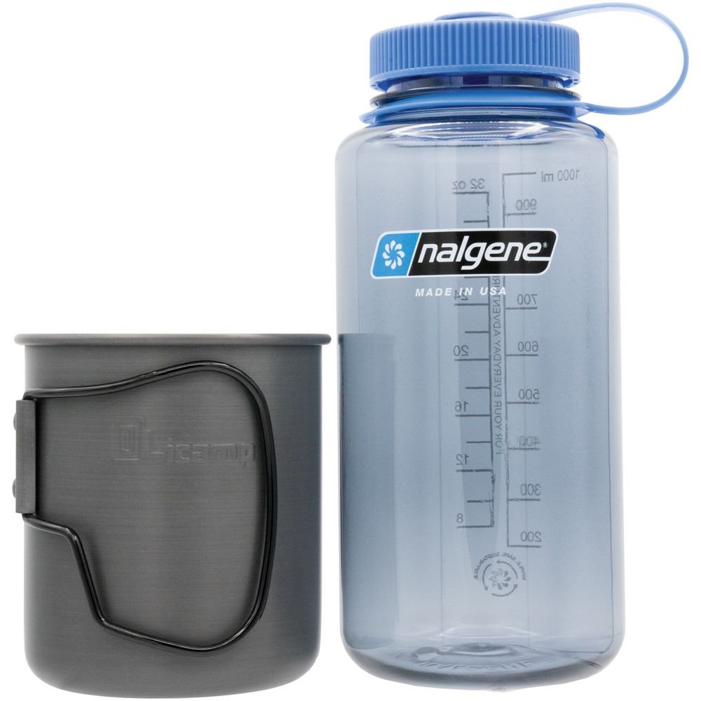 Olicamp Space Saver Mug with 32 oz Wide-Mouth Nalgene Bottle