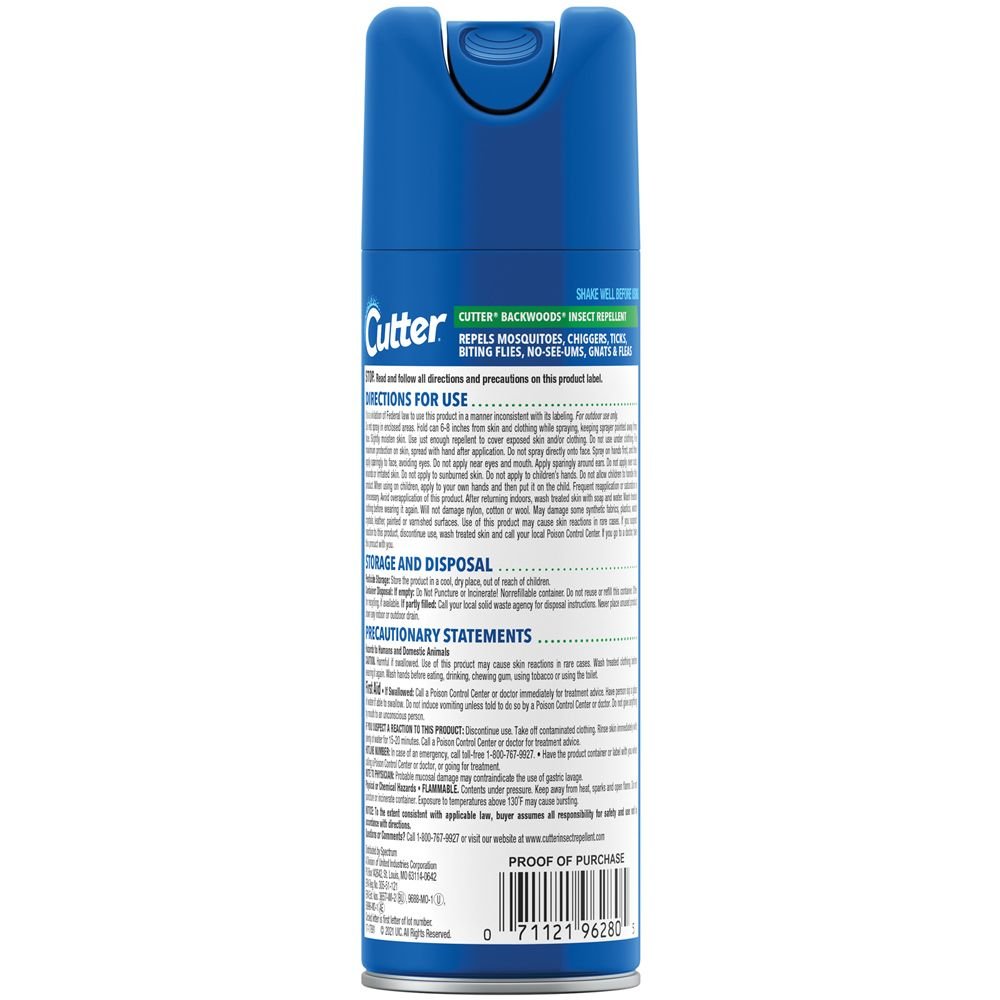 Cutter Backwoods Insect Repellent – 23% DEET Long-Lasting Protection