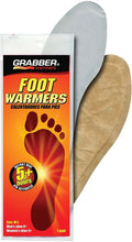 Grabber In-Sole Foot Warmers – Air-Activated Heat for Cold Feet