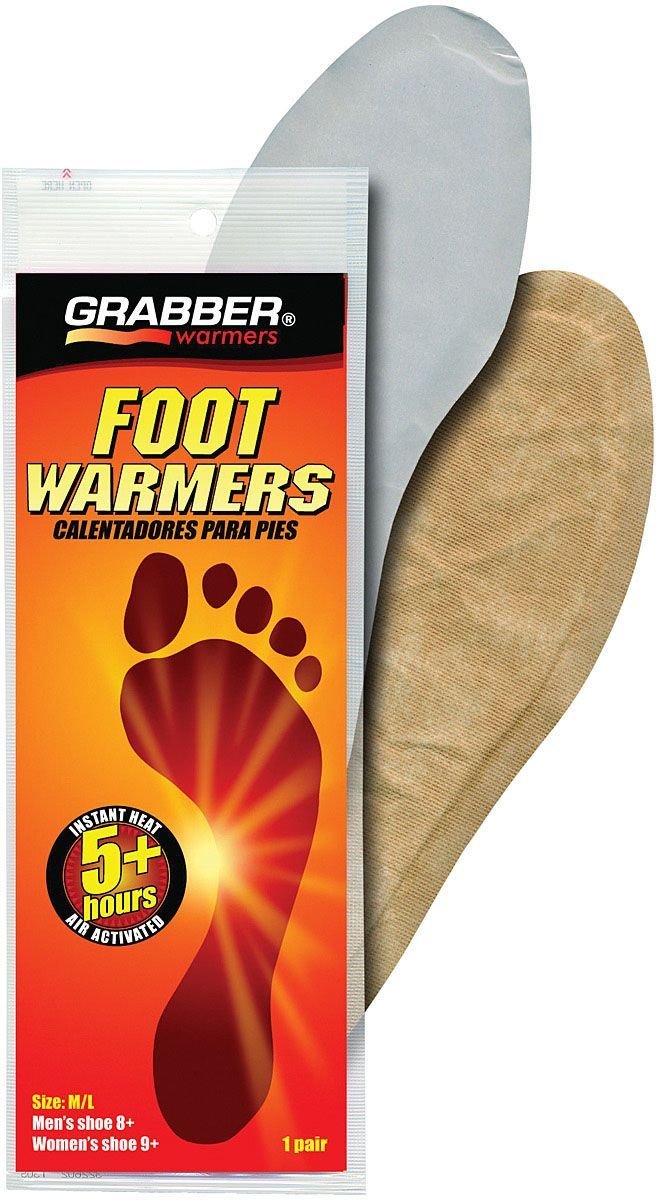 Grabber In-Sole Foot Warmers – Air-Activated Heat for Cold Feet