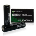 18650 IMR 3000mAh High Drain Flat Top Lithium-ion Batteries (2-Pieces)