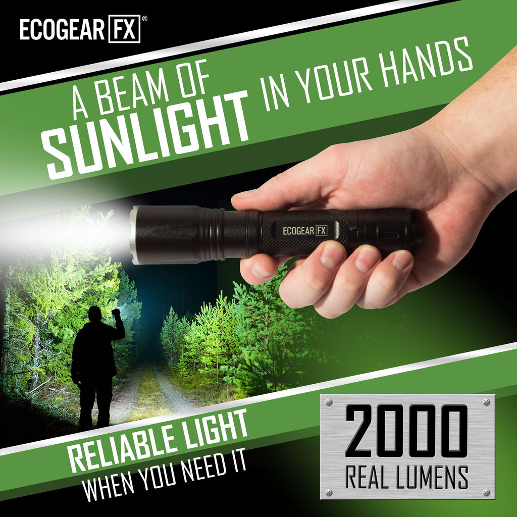 TK2000 USB Rechargeable LED Tactical Flashlight – 2000 Lumen CREE XHP50 Zoom Flashlight with 5000mAh 21700 Battery