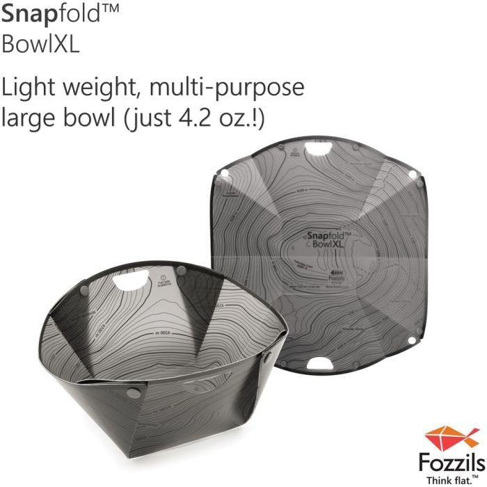 Fozzils Snapfold Bowl XL – Pack-Flat Large Folding Bowl