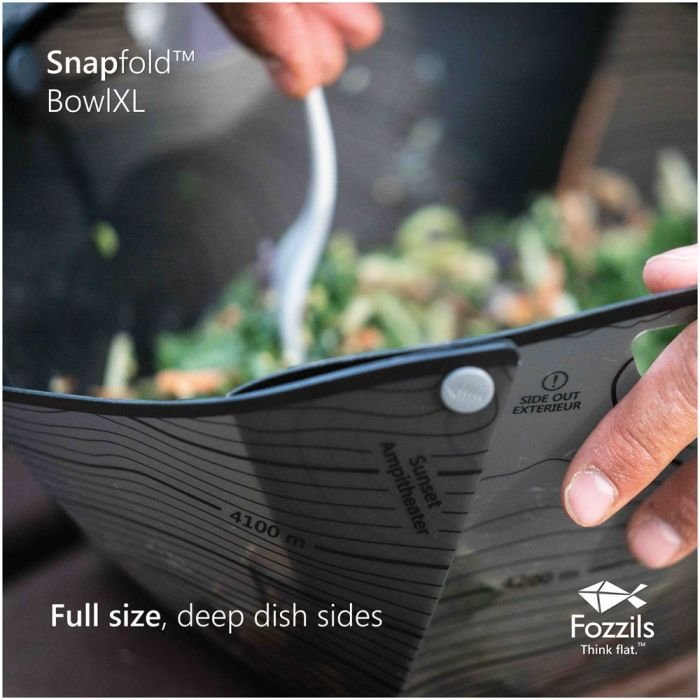 Fozzils Snapfold Bowl XL – Pack-Flat Large Folding Bowl