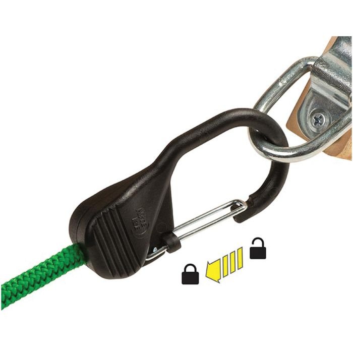 Red SlideLock Carabiner Bungee