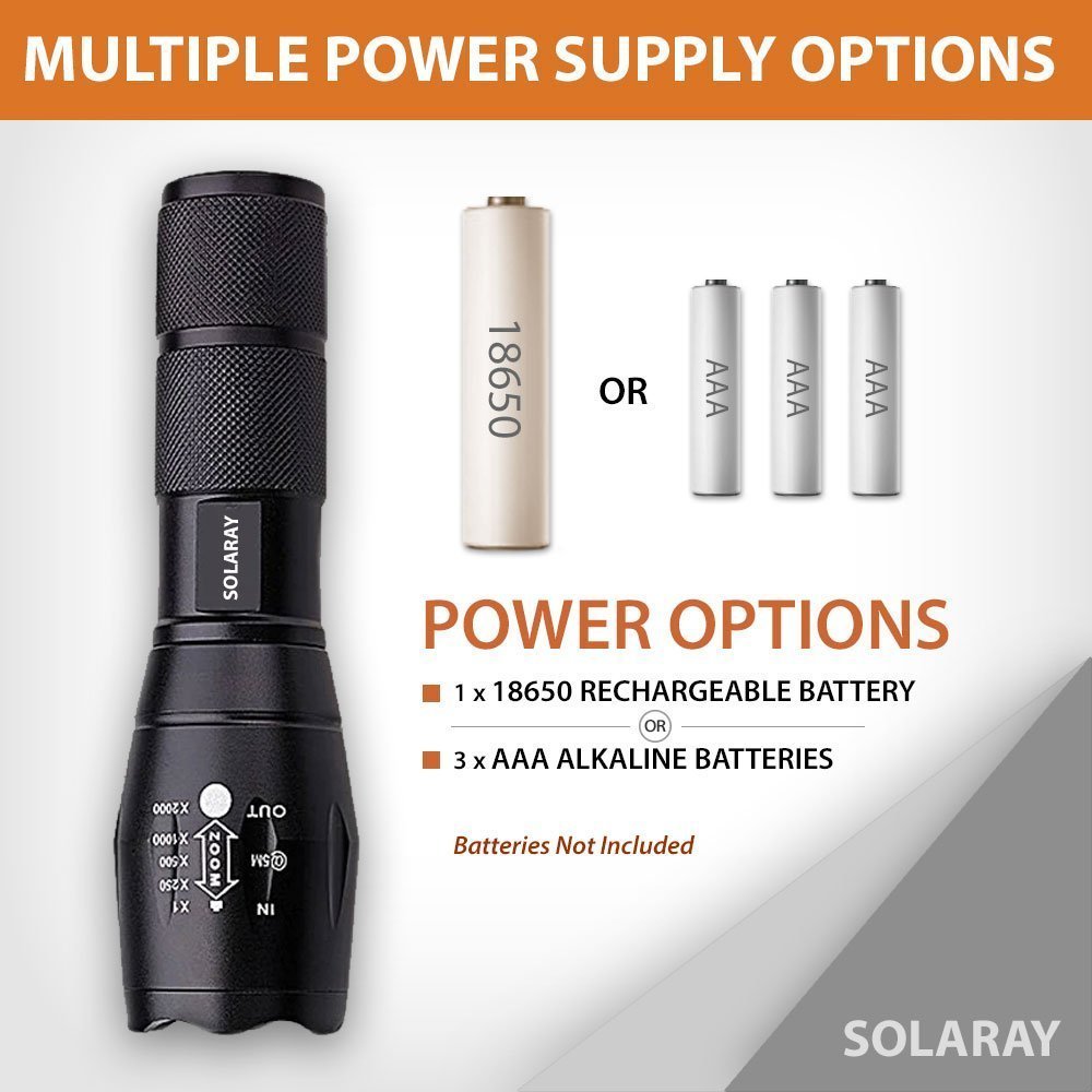ZX-1 AAA Battery LED Flashlight for Everyday Carry (2 Pack)