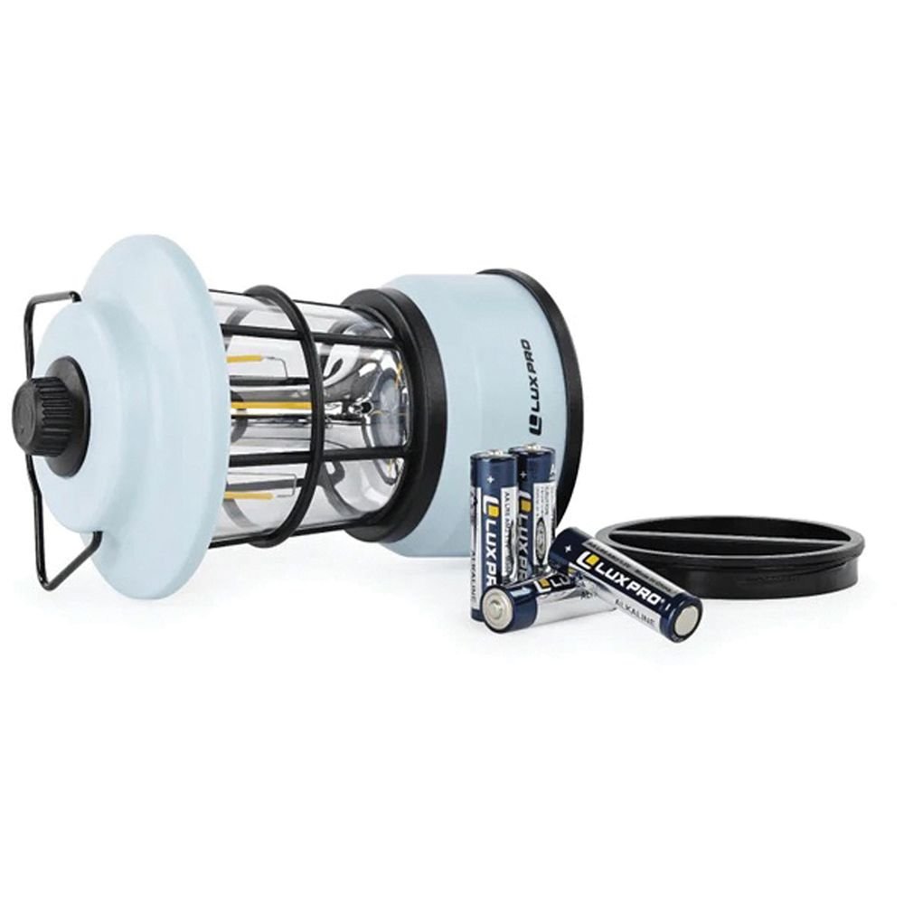 LUXPRO Retro Filament LED Lantern – Vintage Battery-Powered Camping Lantern with Adjustable Warm & Bright White Light