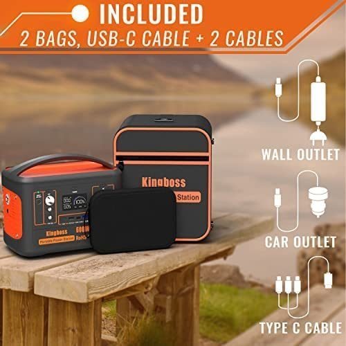 Kingboss Portable Power Station Wireless Charger Solar Generator