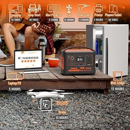 Kingboss Portable Power Station Wireless Charger Solar Generator