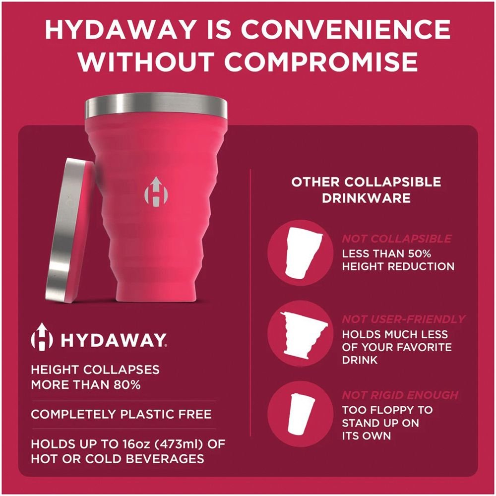 HYDAWAY 1 Pint Collapsible Insulated Tumbler
