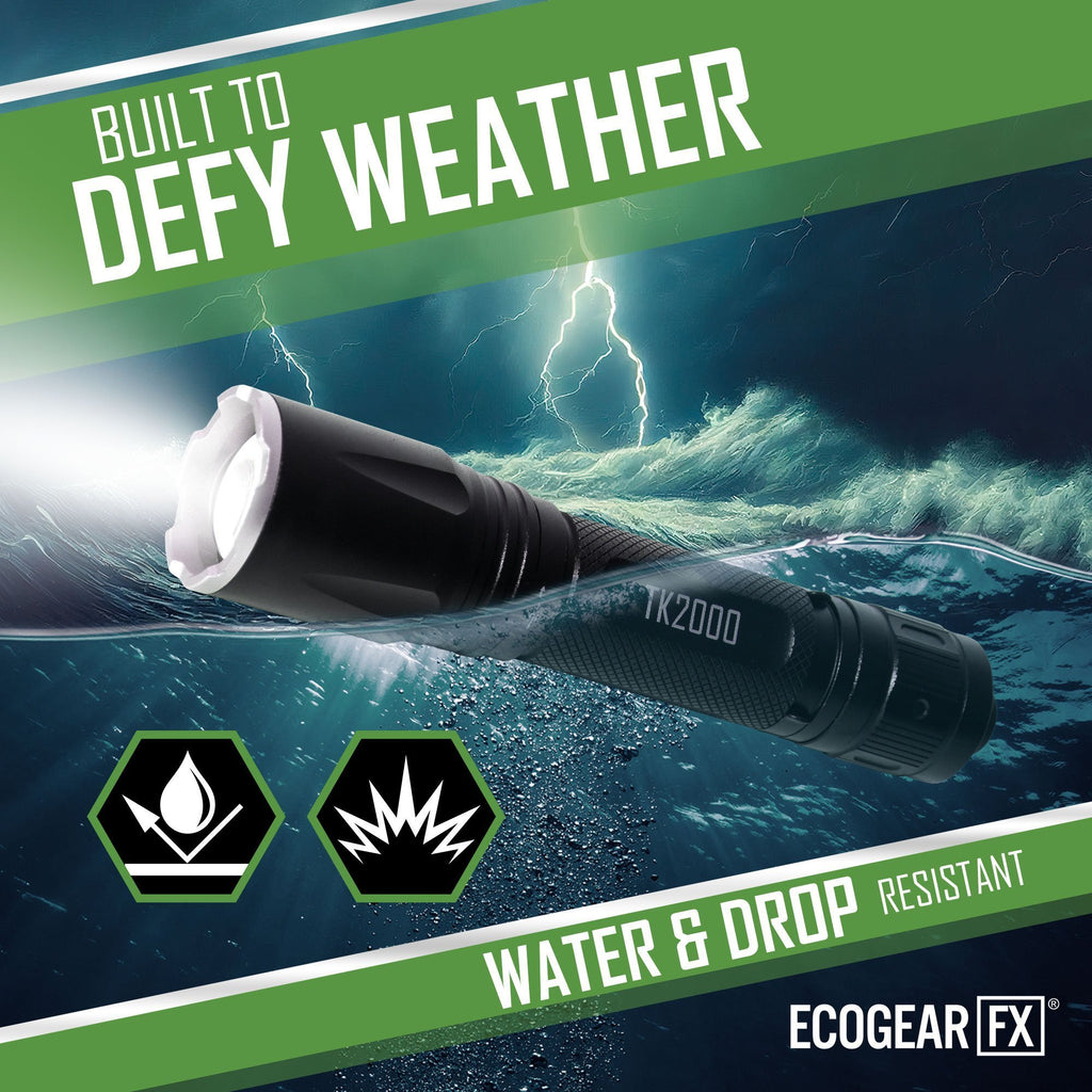 TK2000 USB Rechargeable LED Tactical Flashlight – 2000 Lumen CREE XHP50 Zoom Flashlight with 5000mAh 21700 Battery