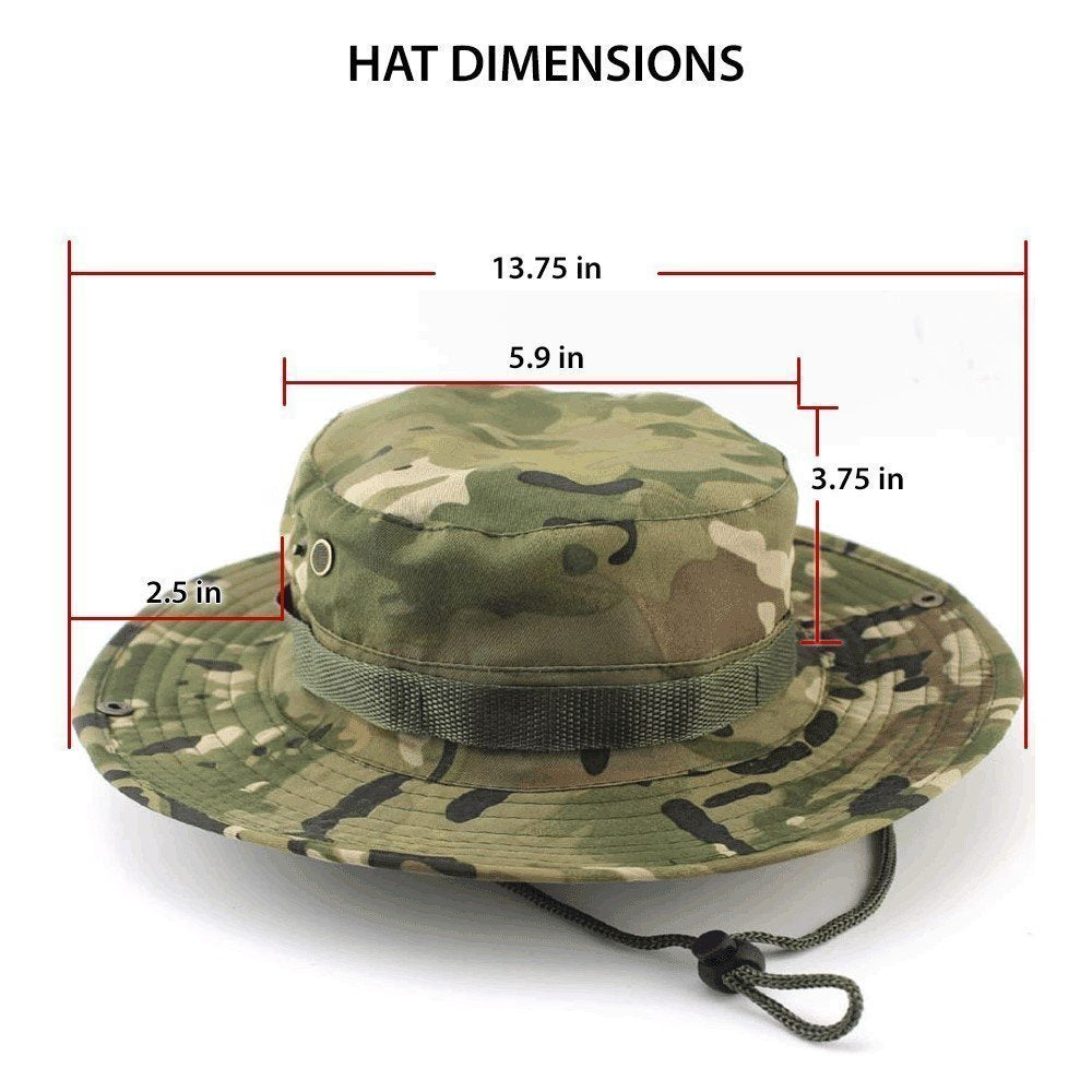 Military Wide Brim Boonie Bucket Hat