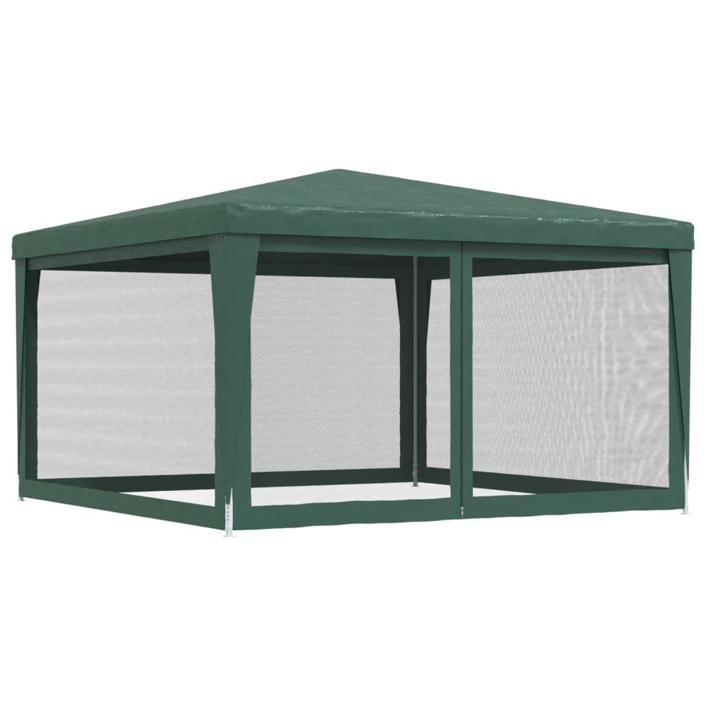 Party Tent with 4 Mesh Sidewalls