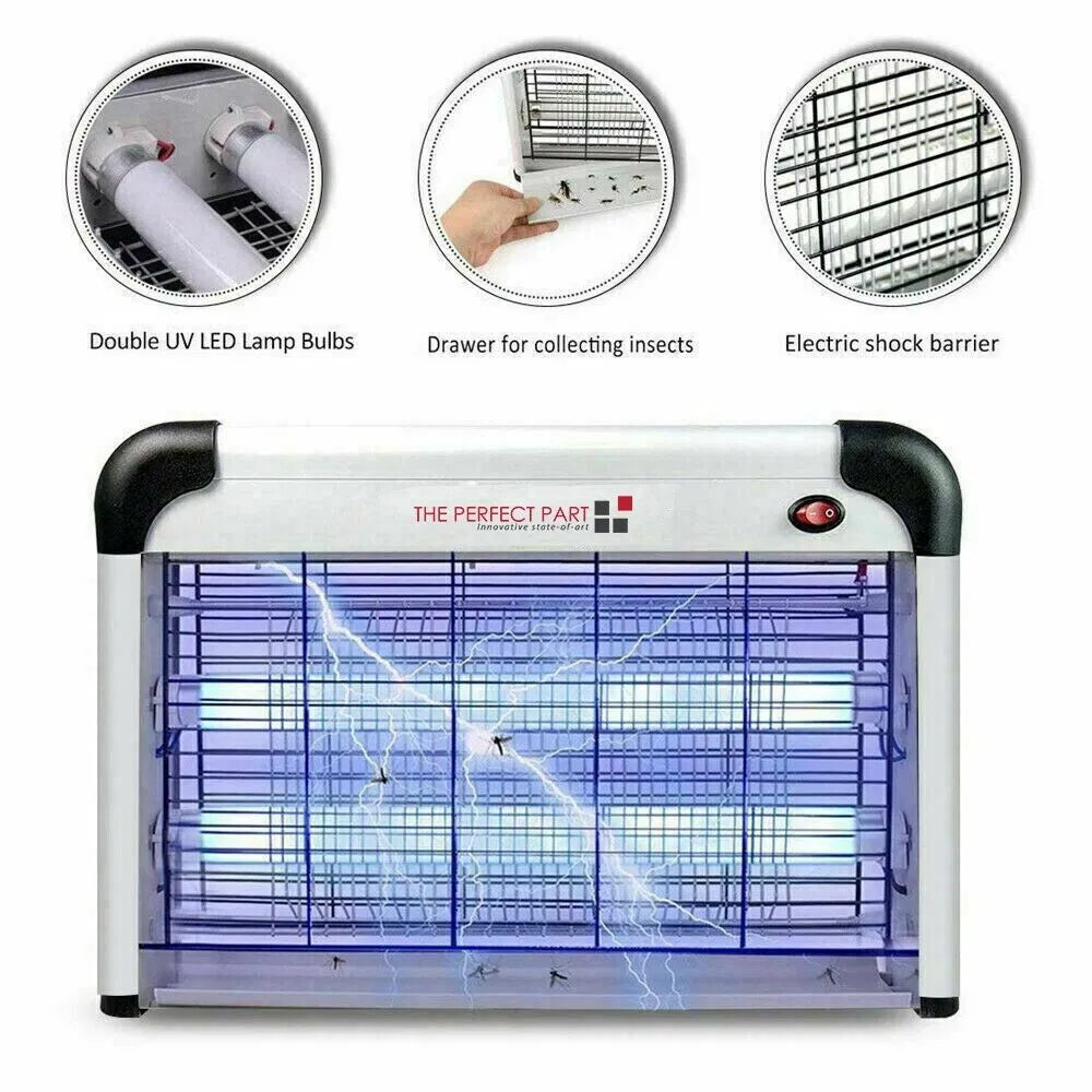 20W Indoor UV Bug Zapper with 2800V Electric Grid