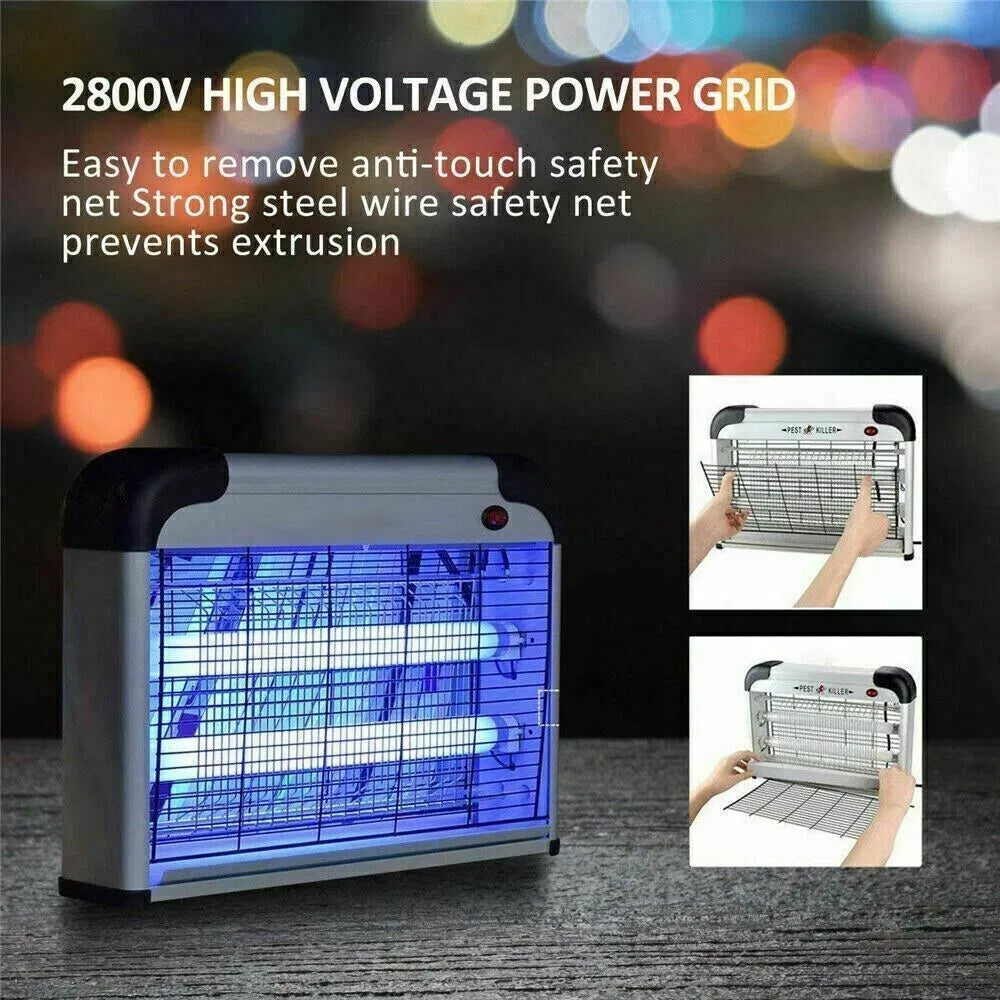 20W Indoor UV Bug Zapper with 2800V Electric Grid