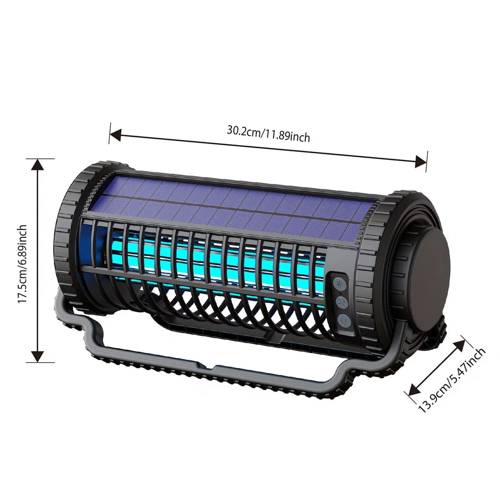 Solar Rechargeable Bug Zapper with 4000mAh Battery