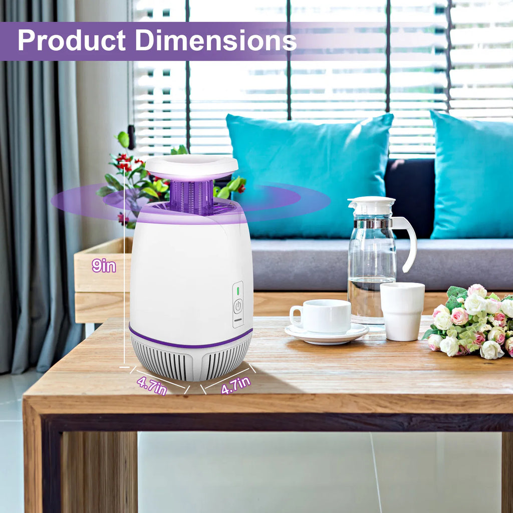 UV Bug Zapper with Electric Grid & Suction Fan