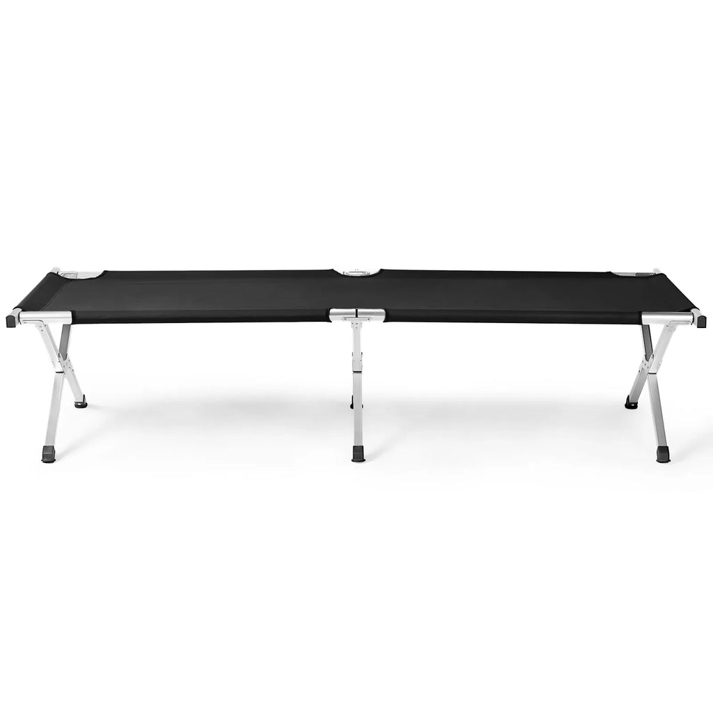 Portable Folding Aluminum Camping Cot with Carry Bag