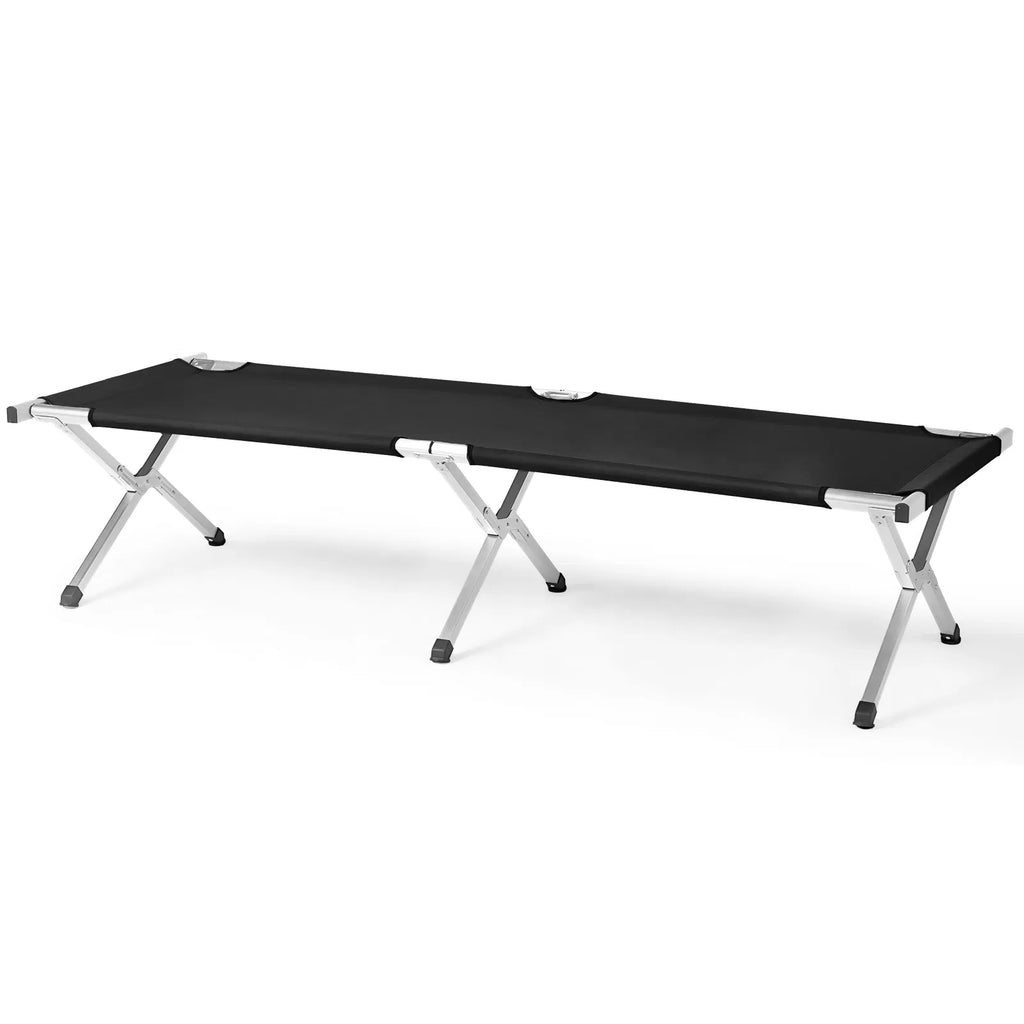 Portable Folding Aluminum Camping Cot with Carry Bag