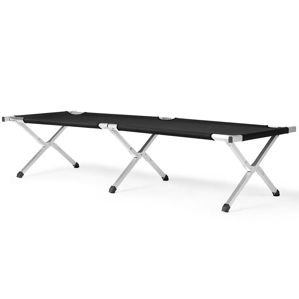 Portable Folding Aluminum Camping Cot with Carry Bag