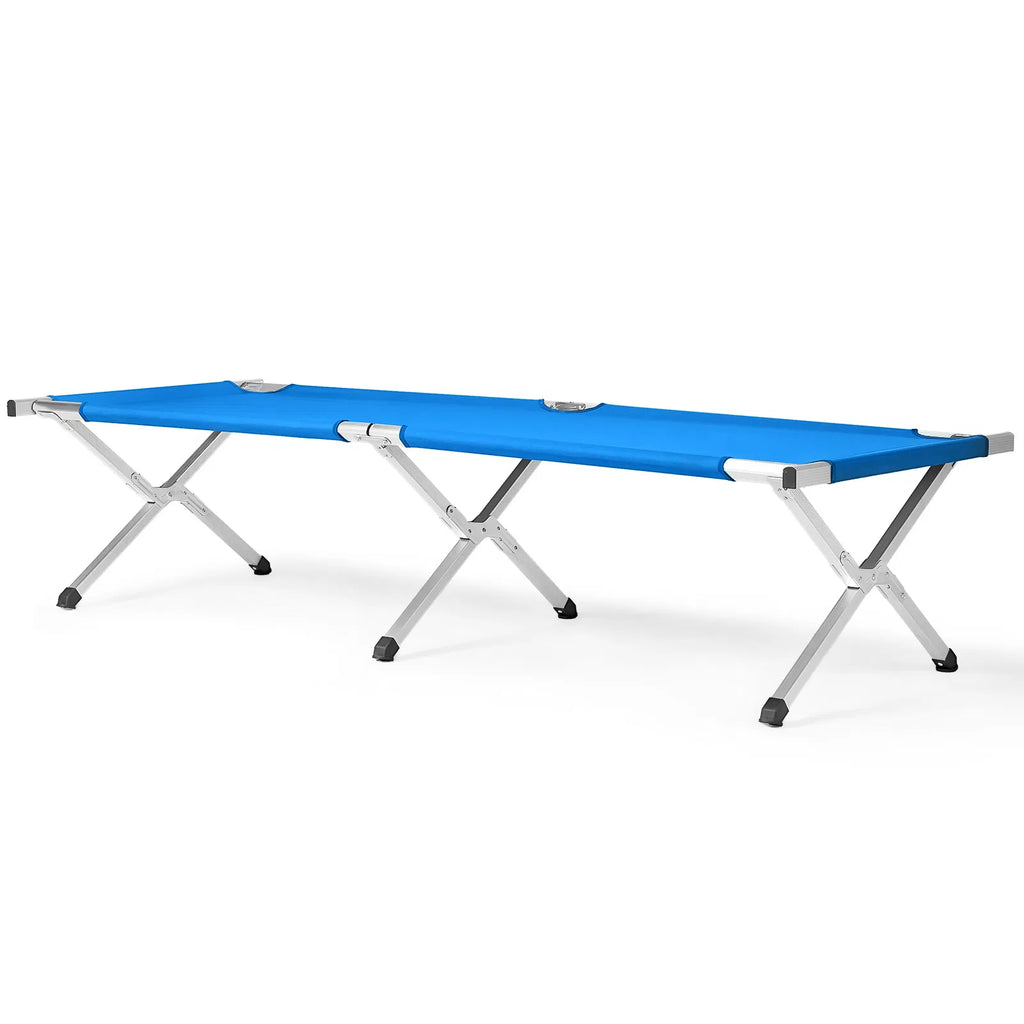 Portable Folding Aluminum Camping Cot with Carry Bag