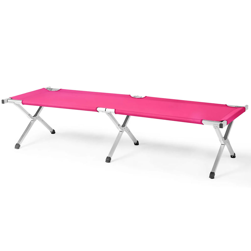 Portable Folding Aluminum Camping Cot with Carry Bag