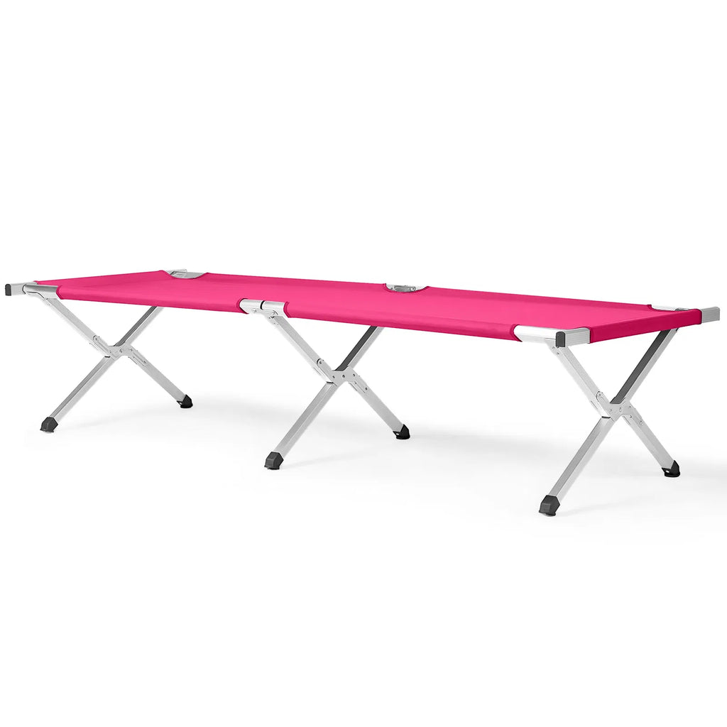 Portable Folding Aluminum Camping Cot with Carry Bag