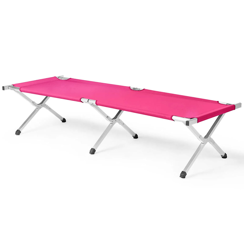 Portable Folding Aluminum Camping Cot with Carry Bag
