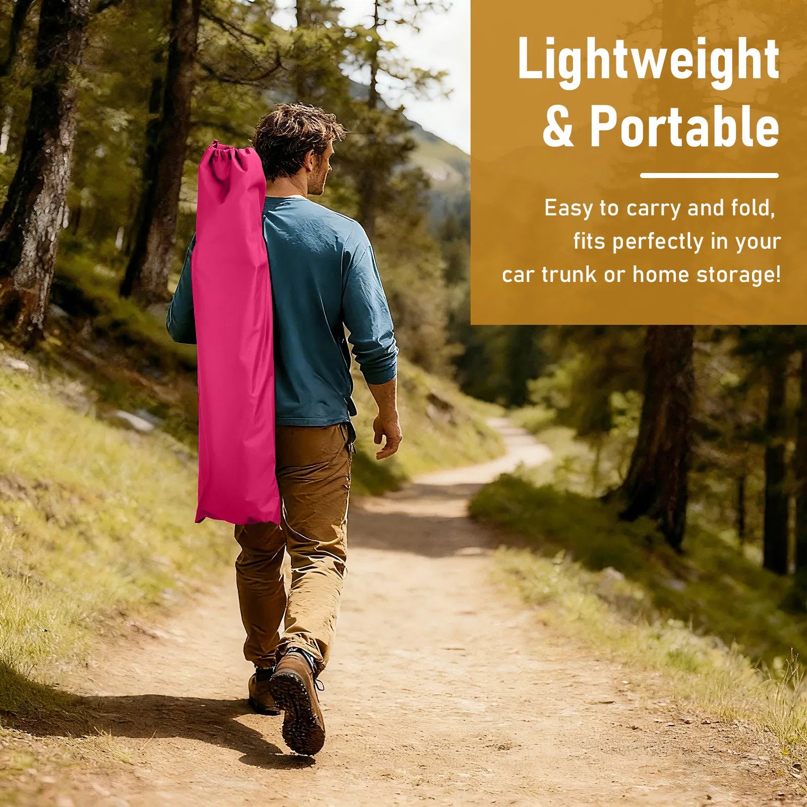 Portable Folding Aluminum Camping Cot with Carry Bag