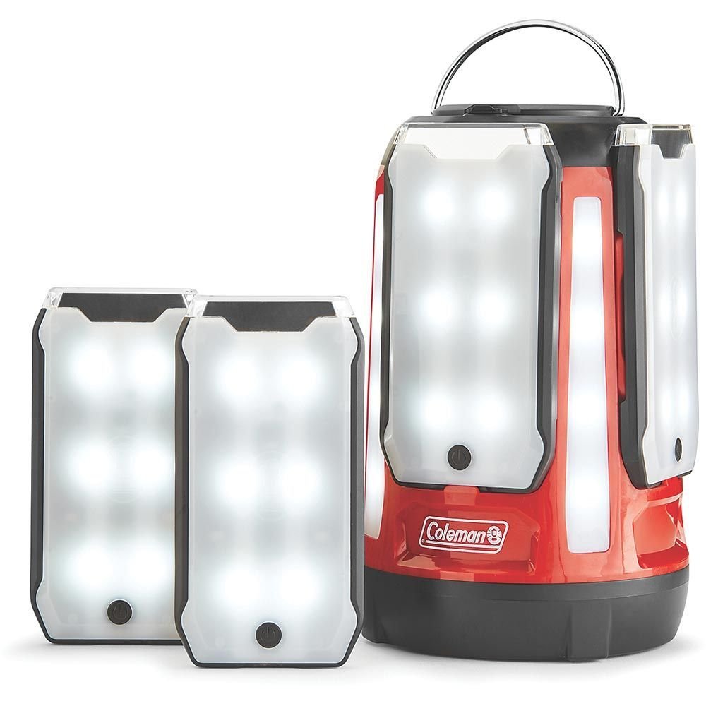 Coleman® Quad® Pro Multi-Panel LED Lantern – 800 Lumens with 4 Detachable Light Panels