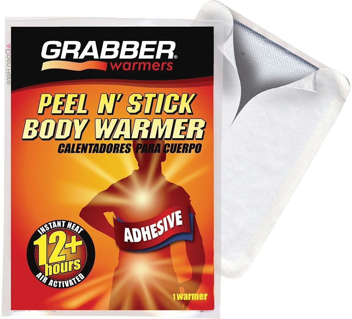 Grabber Body Warmers – Air-Activated Adhesive Heat Packs (12+ Hours)