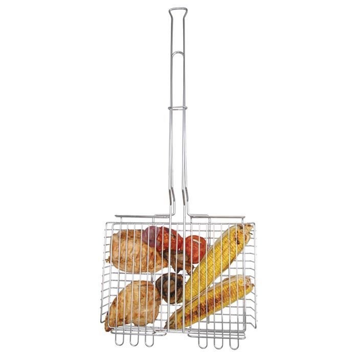 Basket Broiler – Adjustable Campfire & Grill Cooking Basket