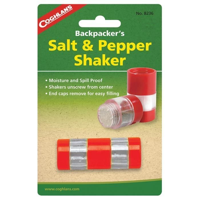 Backpackers Salt & Pepper Shaker – Spill-Proof, Moisture-Resistant Travel Shaker
