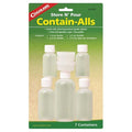 Contain-Alls Multi-Size Travel Container Set – 7-Piece Reusable Liquid & Solid Bottles